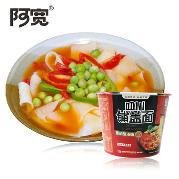 【四川方便面方便食品】白家 四川特产非油炸碗装 铺盖面 方便面 105g(番茄酸汤味)【图片 价格 品牌 报价】-国美在线米米乐美食专营店